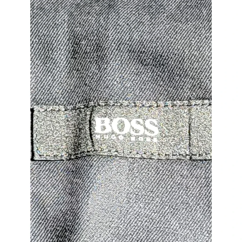 Hugo Boss Pants Mens Size 35R Dark Gray Belt Loops Flat Front Formal USA Made